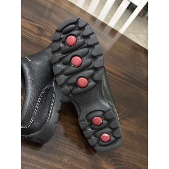 COLE HAAN COUNTRY CLOGS Women 8 B Mules Leather Lug Sole Slip On Waterproof - Picture 6 of 9